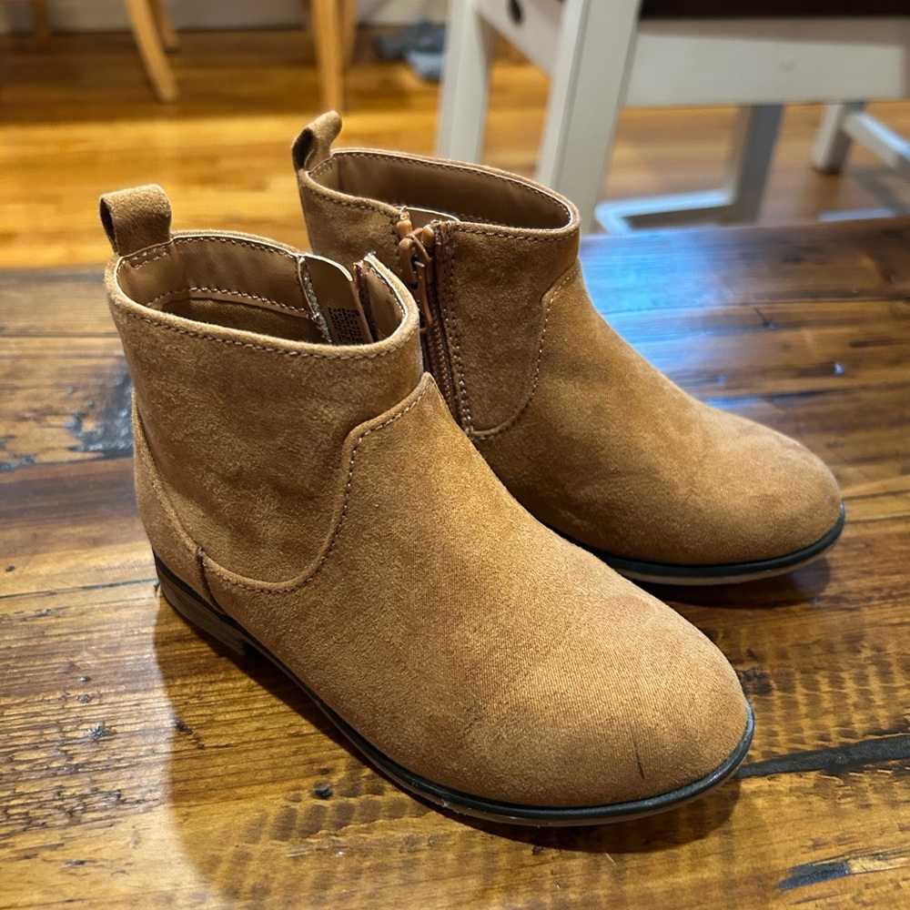 Cat & Jack Tan Kids Suede Boots